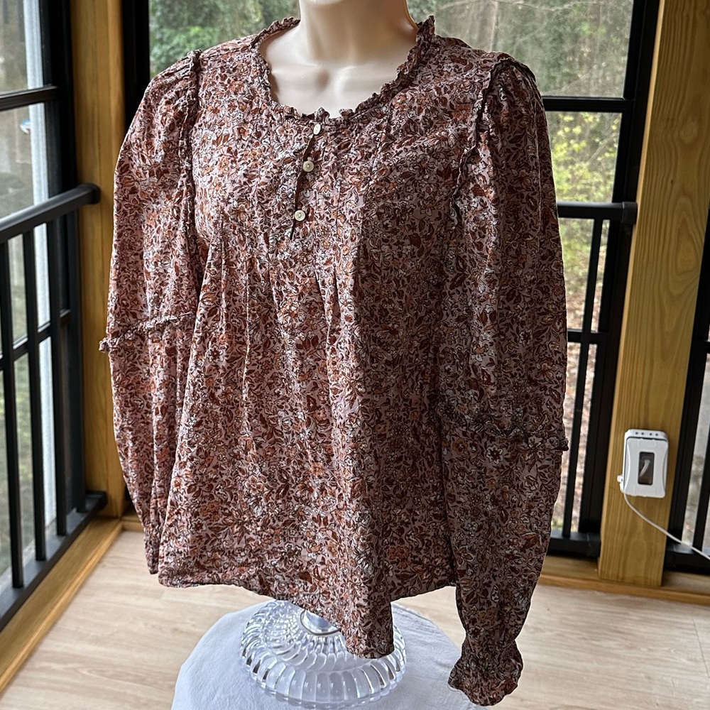 Universal Thread Ruffled Prairie Cottage Pleated … - image 3